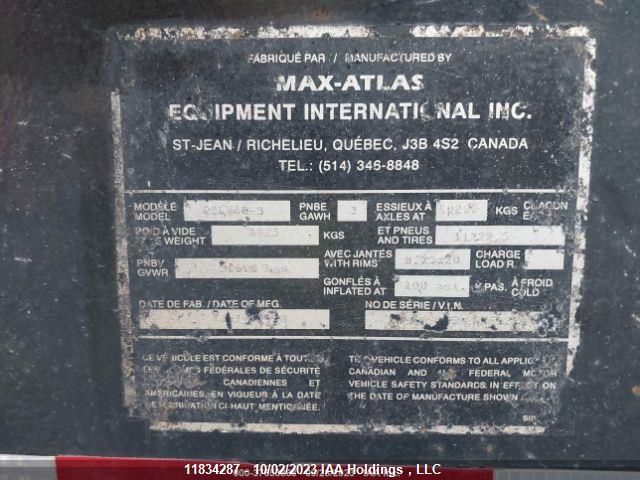 1998 Max-Atlas Equipment Inter Chasis Ccl Chasis VIN: 2V9C3S437WS007233 Lot: 11834287