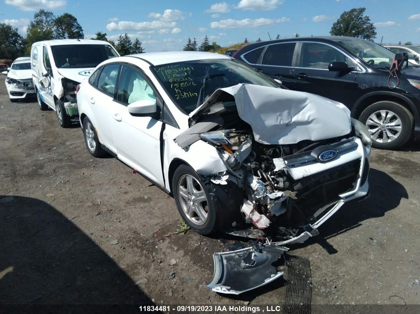 2012 Ford Focus Se VIN: 1FAHP3F22CL158616 Lot: 11834481