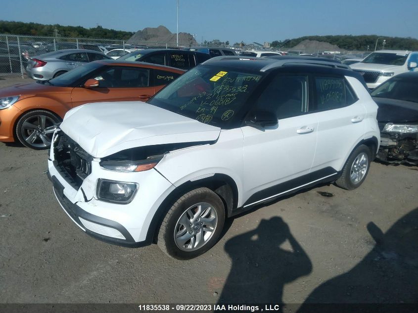 2021 Hyundai Venue Preferred VIN: KMHRC8A36MU068187 Lot: 11835538