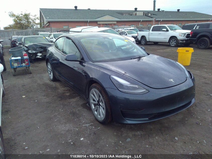 2022 Tesla Model 3 VIN: 5YJ3E1EA3NF330763 Lot: 11836014