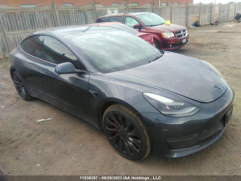 2023 Tesla Model 3 Performance VIN: 5YJ3E1EC4PF382293 Lot: 11836397