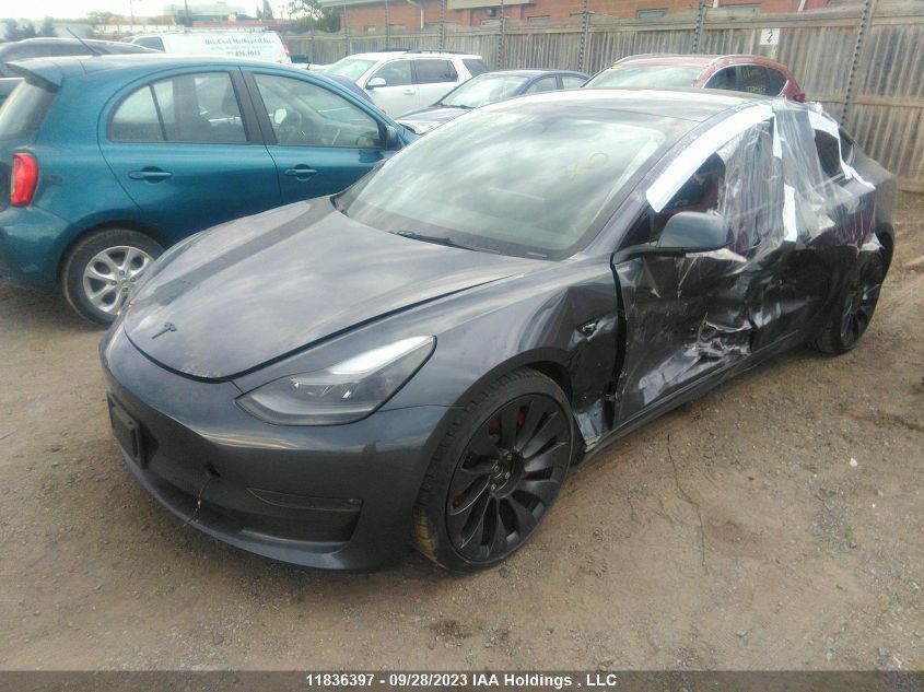 2023 Tesla Model 3 Performance VIN: 5YJ3E1EC4PF382293 Lot: 11836397