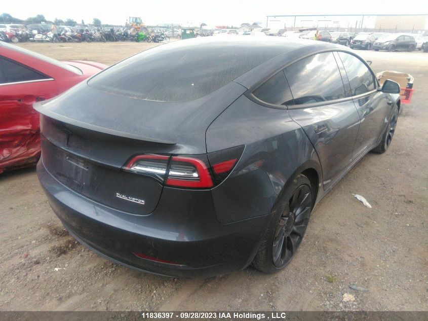 2023 Tesla Model 3 Performance VIN: 5YJ3E1EC4PF382293 Lot: 11836397