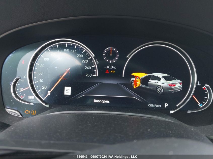 2018 BMW 5 Series 540I xDrive VIN: WBAJE7C54JWD53720 Lot: 11836543