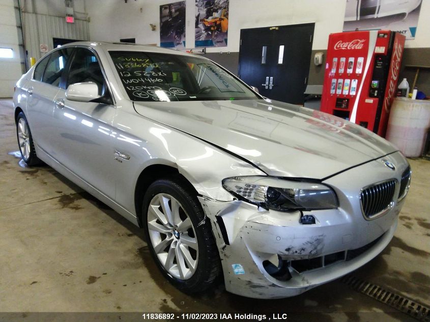 2012 BMW 5 Series 528I xDrive VIN: WBAXH5C5XCDW04466 Lot: 11836892