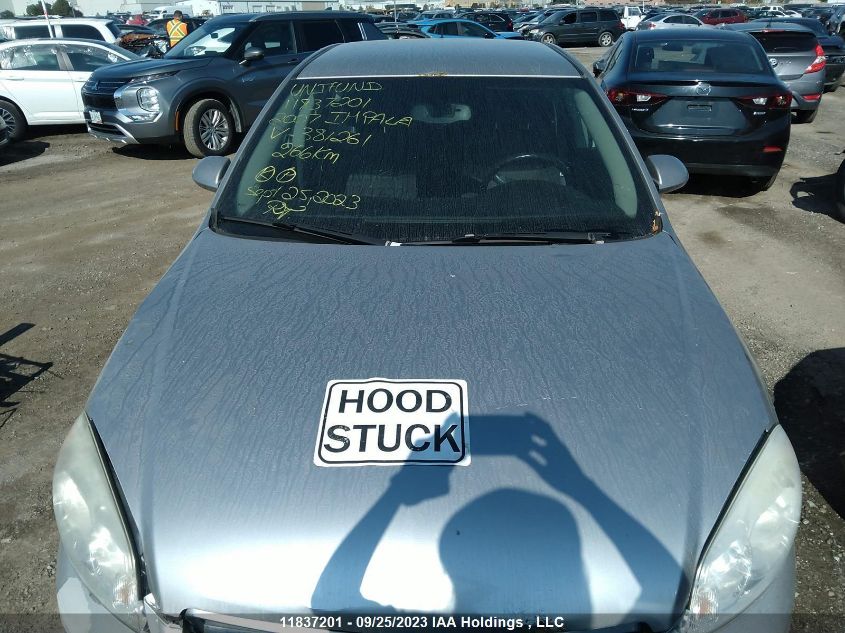 2007 Chevrolet Impala Ls VIN: 2G1WB58N979381261 Lot: 11837201