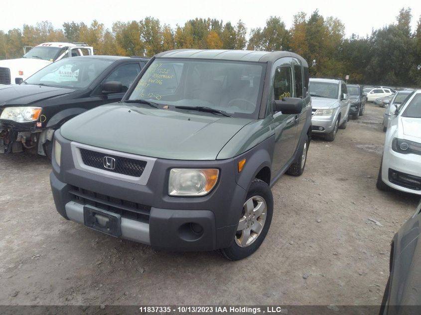 2003 Honda Element W/Y Pkg VIN: 5J6YH18553L801716 Lot: 11837335