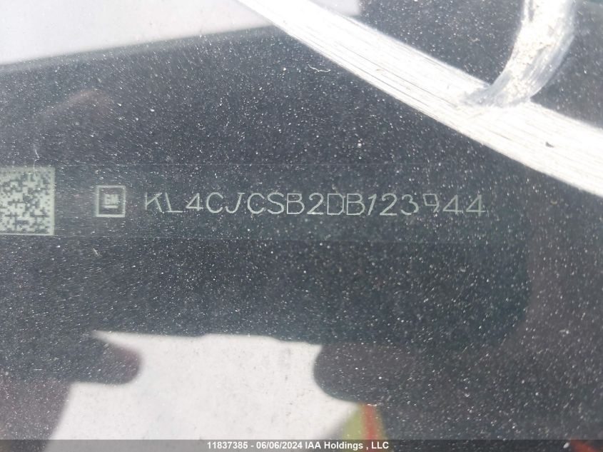 2013 Buick Encore VIN: KL4CJCSB2DB123944 Lot: 11837385