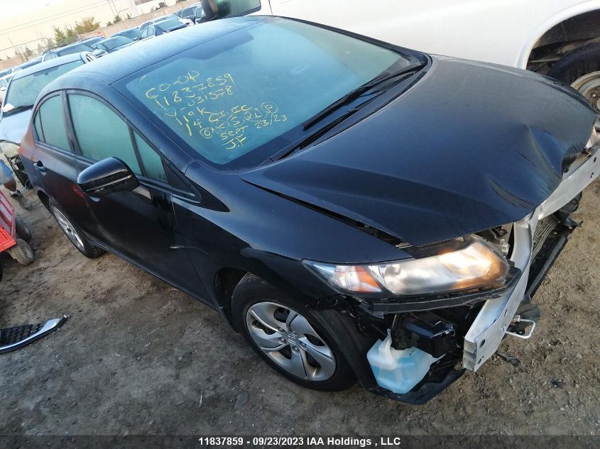 2014 Honda Civic Sedan Lx VIN: 2HGFB2F43EH031578 Lot: 11837859