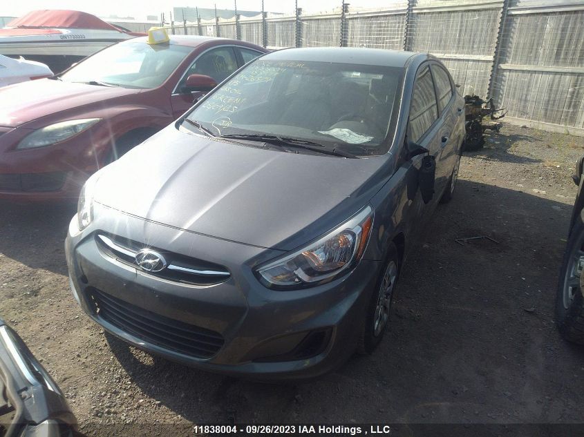 2016 Hyundai Accent Gl VIN: KMHCT4AE6GU953977 Lot: 11838004