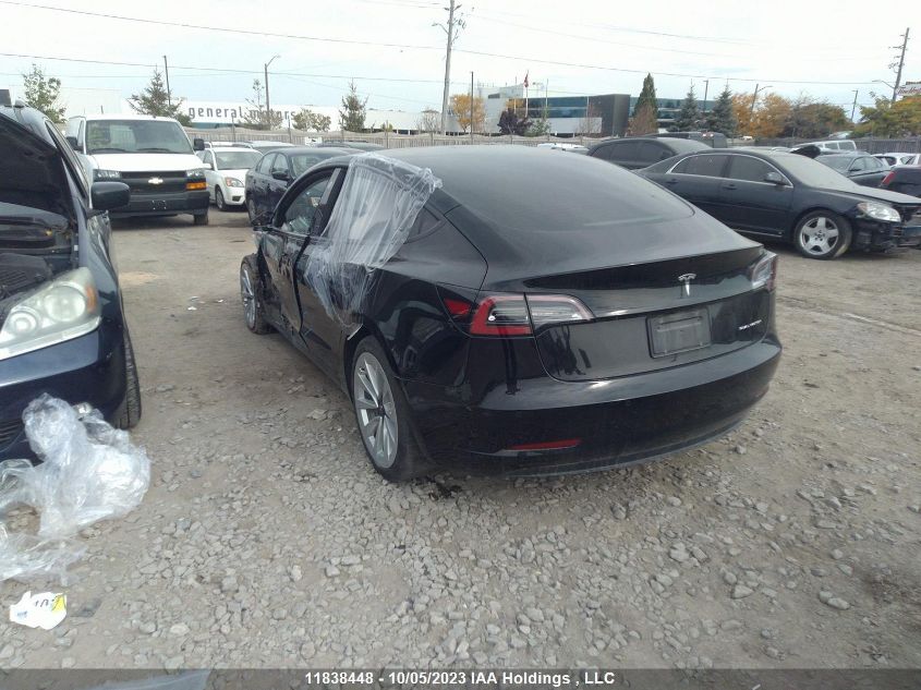 2022 Tesla Model 3 Long Range VIN: 5YJ3E1EB7NF248575 Lot: 11838448