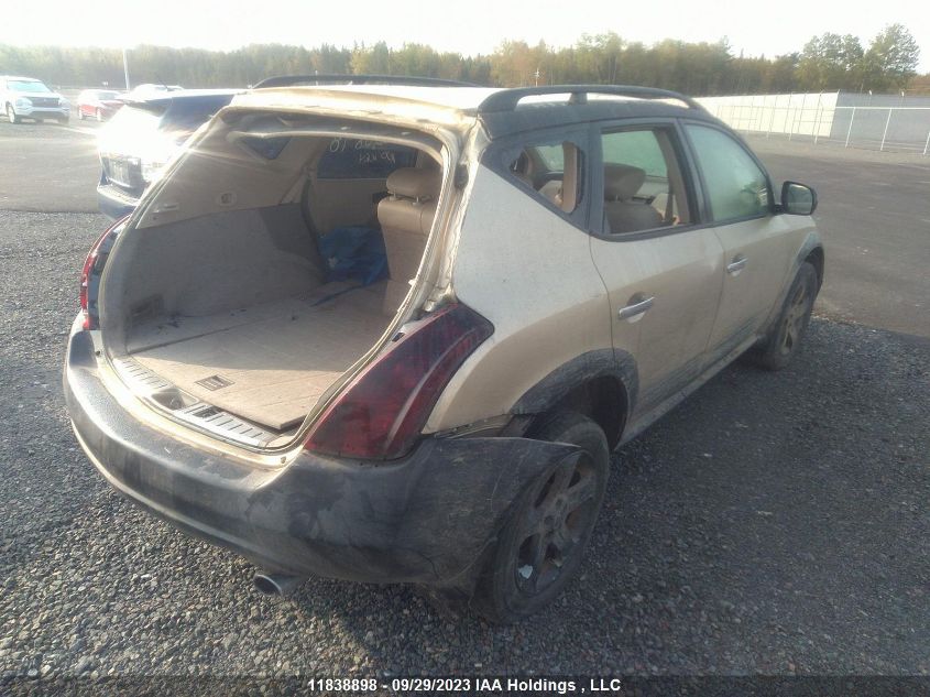 2003 Nissan Murano Sl VIN: JN8AZ08W43W217530 Lot: 11838898