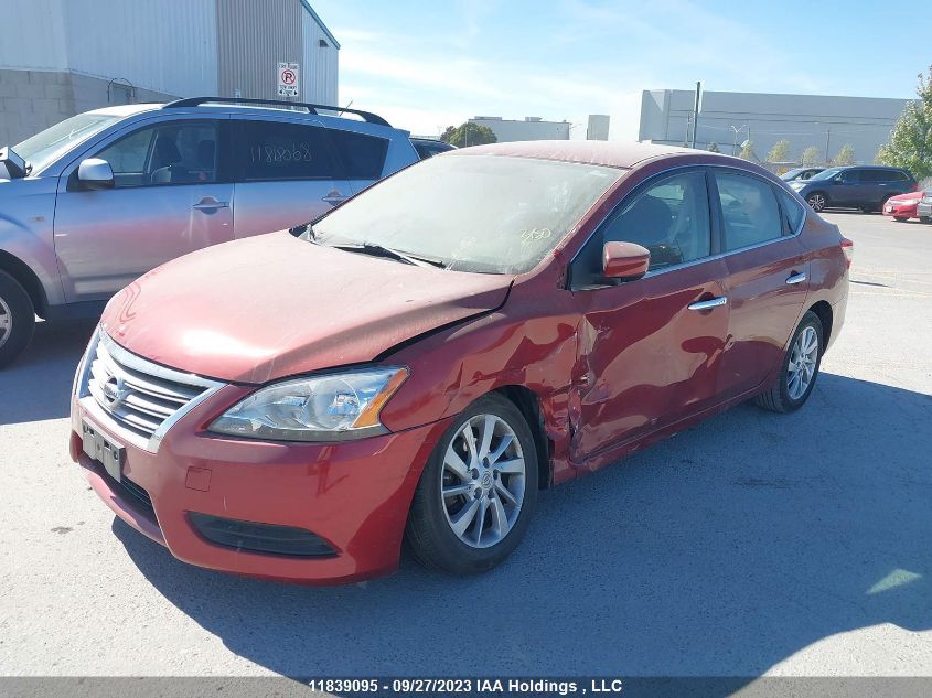 2015 Nissan Sentra Sv/S/Sr/Sl VIN: 3N1AB7AP4FL672256 Lot: 11839095