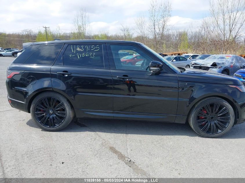 2019 Land Rover Range Rover Sport Dynamic VIN: SALWR2RE3KA815633 Lot: 11839155