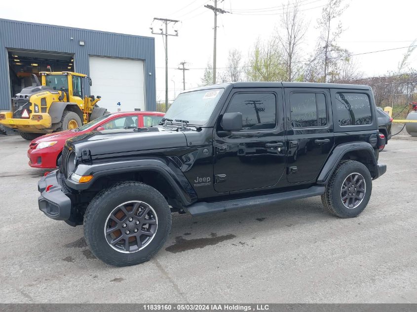 2021 Jeep Wrangler Unlimited Sahara 80Th VIN: 1C4HJXEG2MW679237 Lot: 11839160