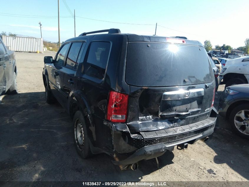 2012 Honda Pilot Ex-L VIN: 5FNYF4H58CB505749 Lot: 11839437