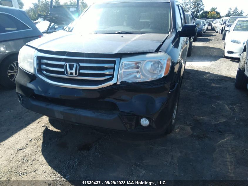 2012 Honda Pilot Ex-L VIN: 5FNYF4H58CB505749 Lot: 11839437