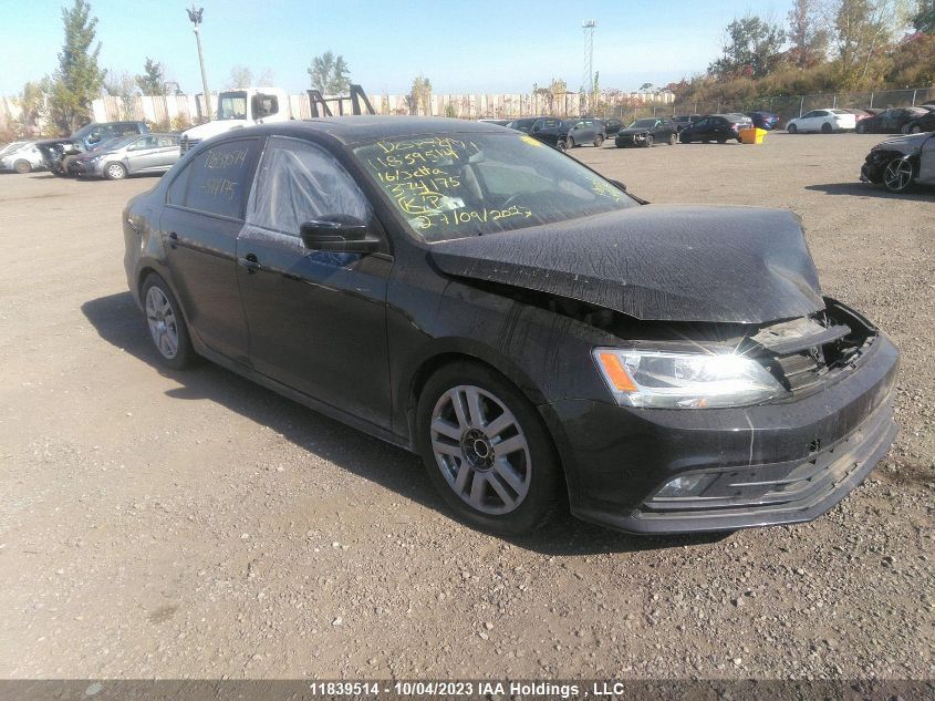 2016 Volkswagen Jetta Sedan Highline VIN: 3VWL07AJ4GM374175 Lot: 11839514