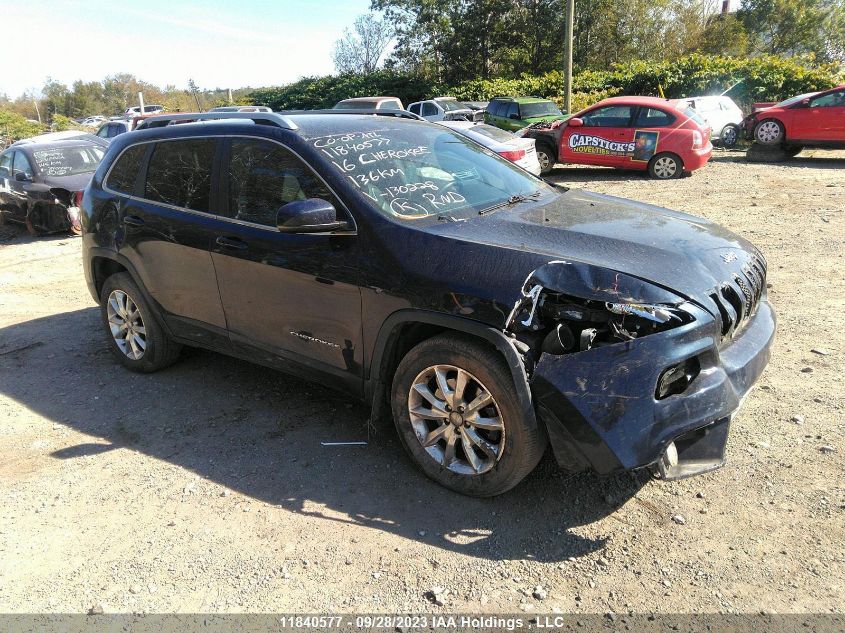 2016 Jeep Cherokee Limited VIN: 1C4PJMDS1GW130228 Lot: 11840577