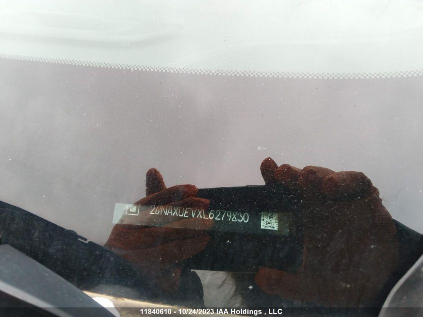 2020 Chevrolet Equinox Lt VIN: 2GNAXUEVXL6279830 Lot: 11840610