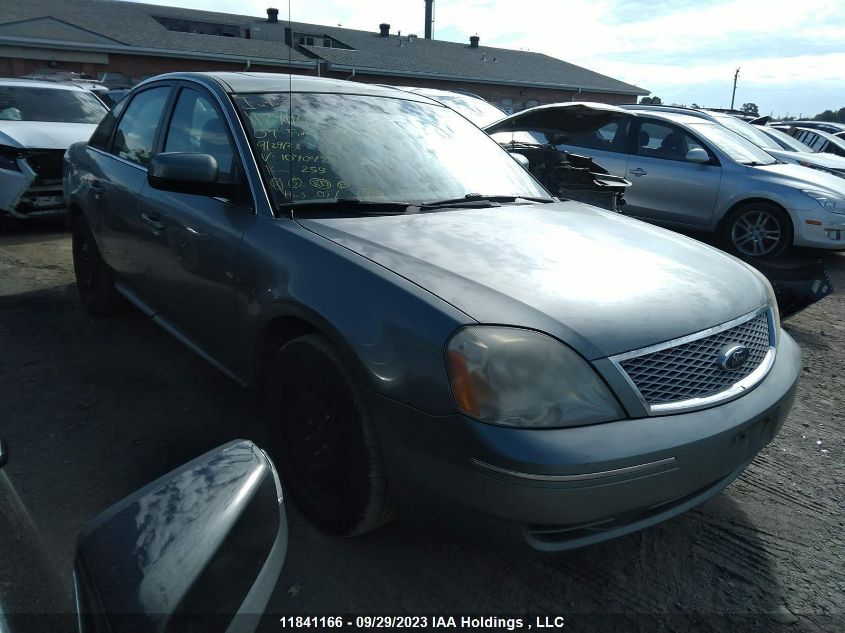 2007 Ford Five Hundred Sel VIN: 1FAFP27127G107042 Lot: 11841166