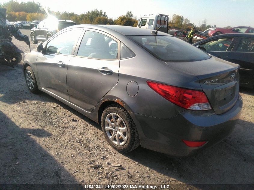 2014 Hyundai Accent Gl VIN: KMHCT4AE3EU660566 Lot: 11841341