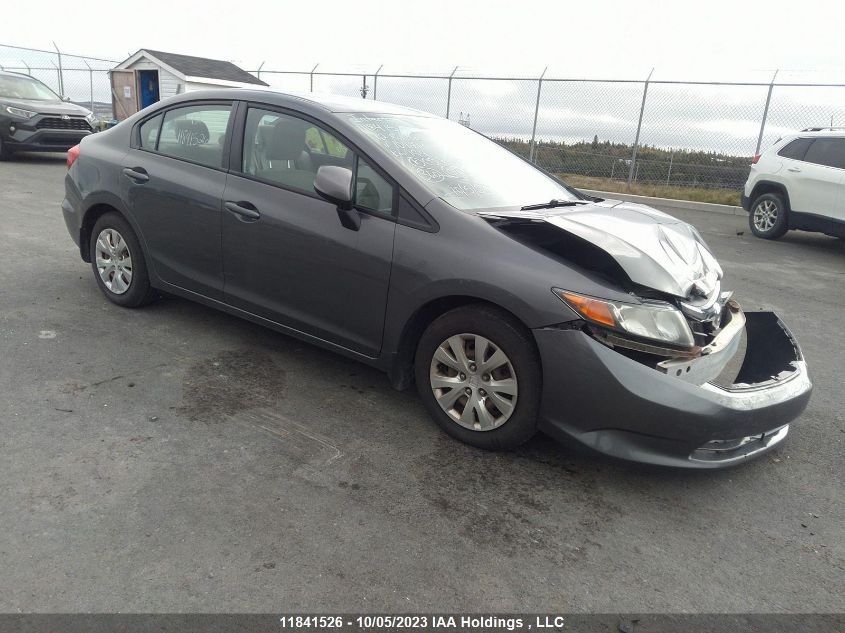 2012 Honda Civic Sdn Lx VIN: 2HGFB2F46CH104293 Lot: 11841526