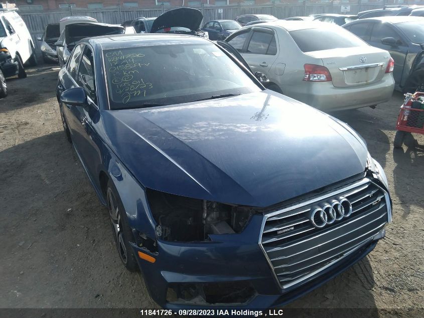 2017 Audi A4 Premium Plus VIN: WAUENAF44HN015829 Lot: 11841726