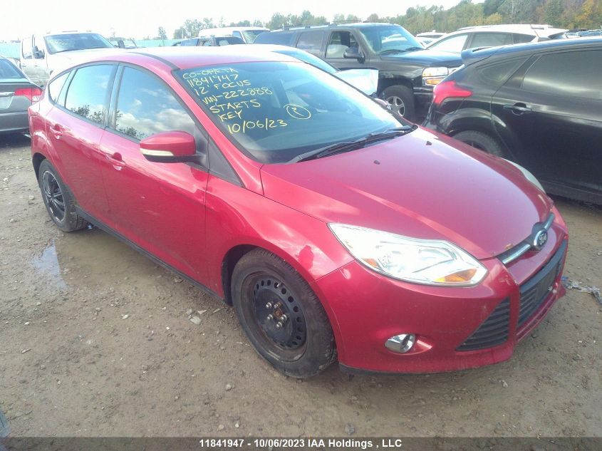 2012 Ford Focus Se VIN: 1FAHP3K28CL222888 Lot: 11841947