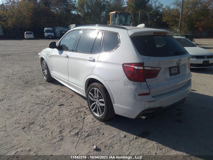 2016 BMW X3 xDrive35I VIN: 5UXWX7C57G0K37082 Lot: 11842216