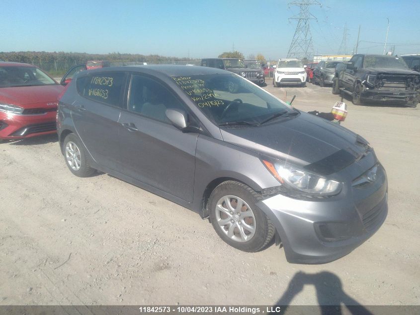 2014 Hyundai Accent VIN: KMHCT5AE6EU168653 Lot: 11842573