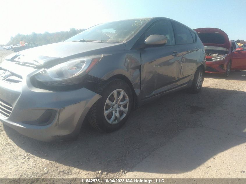 2014 Hyundai Accent VIN: KMHCT5AE6EU168653 Lot: 11842573