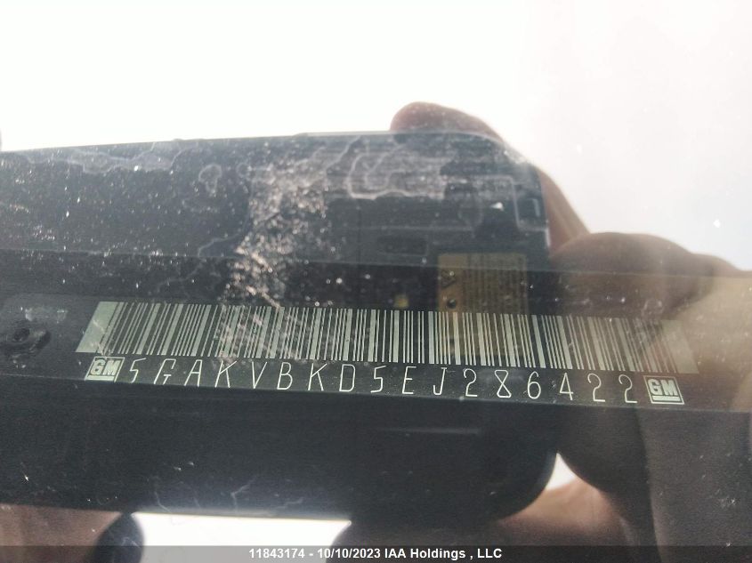 2014 Buick Enclave Leather VIN: 5GAKVBKD5EJ286422 Lot: 11843174