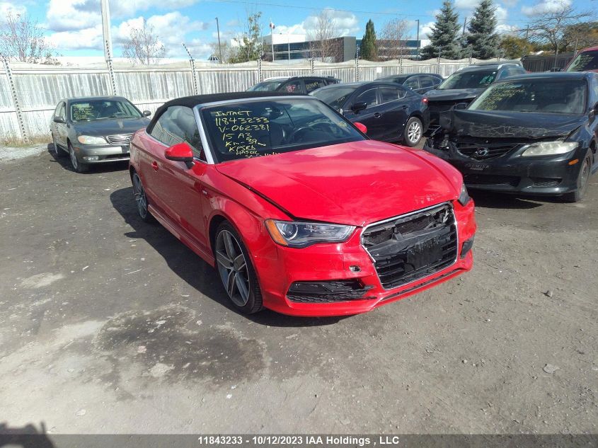 2015 Audi A3 VIN: WAUYFTFF7F1062381 Lot: 11843233