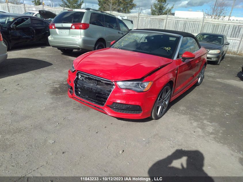 2015 Audi A3 VIN: WAUYFTFF7F1062381 Lot: 11843233