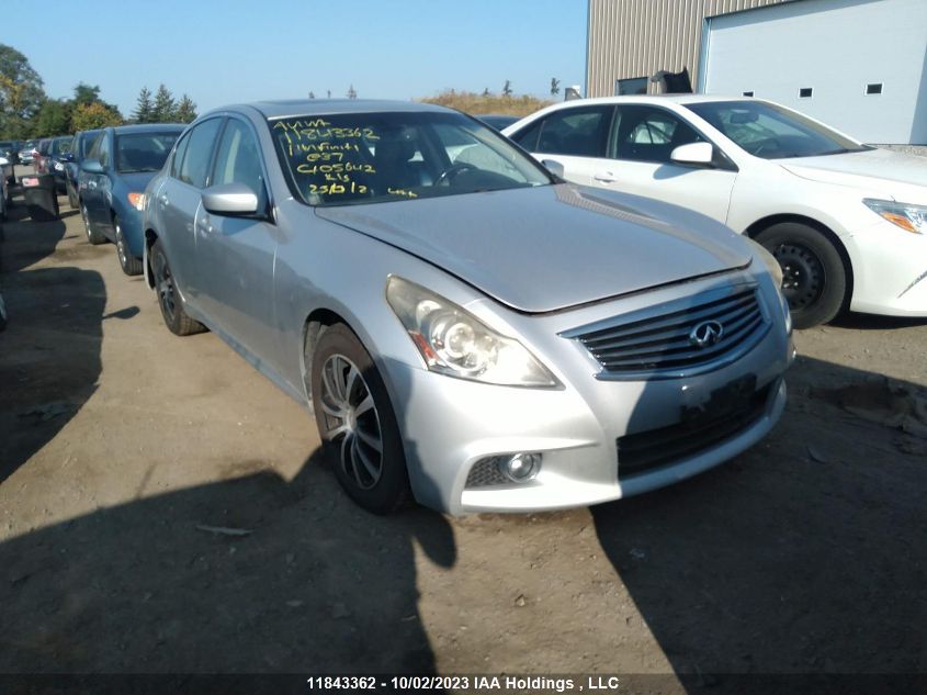 2011 Infiniti G37 Sedan X VIN: JN1CV6AR7BM405642 Lot: 11843362