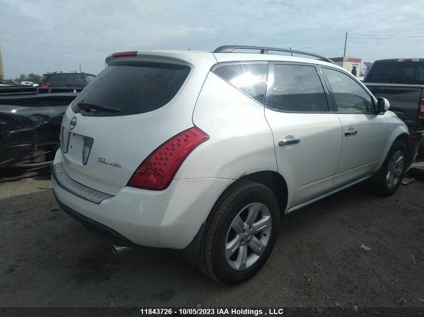 2006 Nissan Murano Sl VIN: JN8AZ08W26W534081 Lot: 11843726