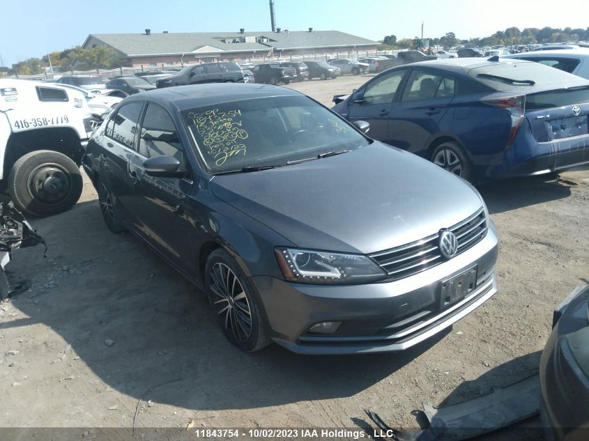 2015 Volkswagen Jetta Sedan Highline VIN: 3VWLA7AJ6FM233698 Lot: 11843754