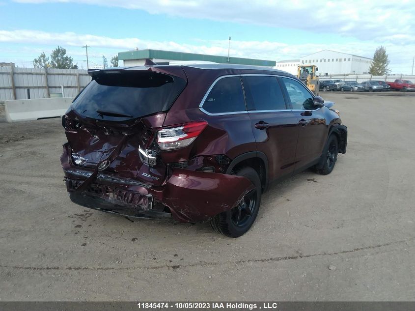 2019 Toyota Highlander Xle VIN: 5TDJZRFH6KS728854 Lot: 11845474