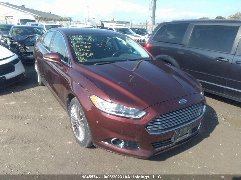 2015 Ford Fusion Titanium VIN: 3FA6P0D92FR165416 Lot: 11845574