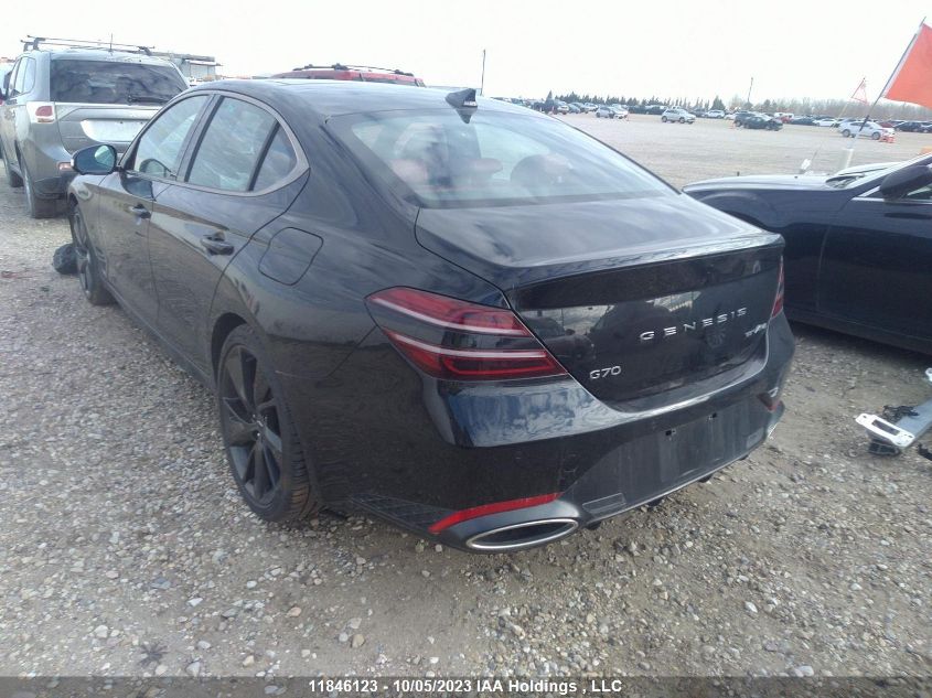 2022 Genesis G70 3.3T Sport VIN: KMTG54TEXNU102292 Lot: 11846123