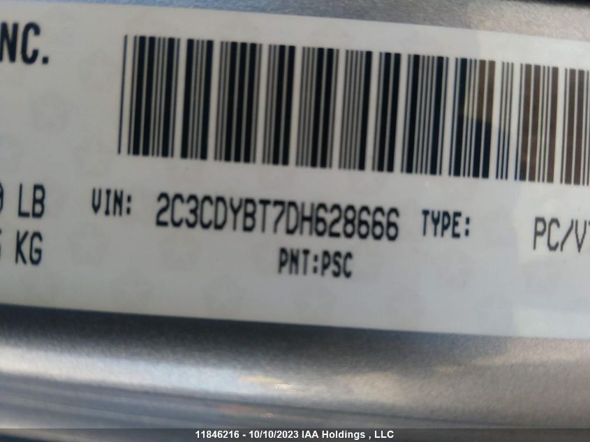 2013 Dodge Challenger R/T Classic VIN: 2C3CDYBT7DH628666 Lot: 11846216