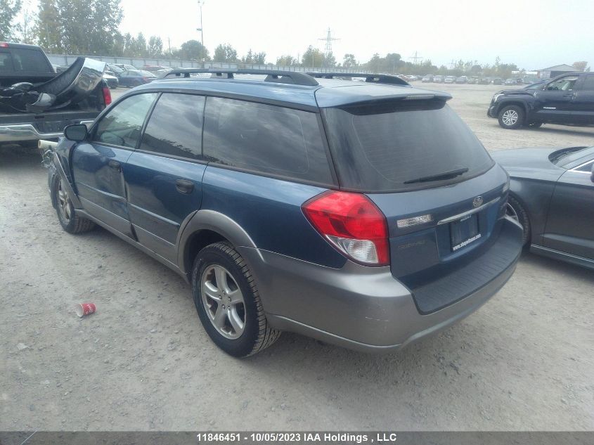 2008 Subaru Outback 2.5I VIN: 4S4BP61C787314128 Lot: 11846451