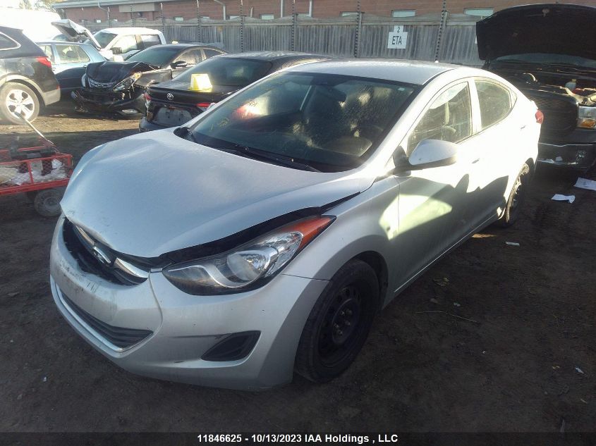 2013 Hyundai Elantra Gl VIN: 5NPDH4AE5DH256381 Lot: 11846625