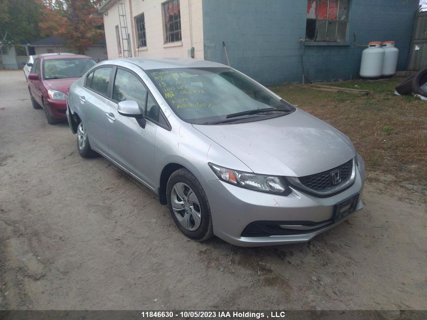 2013 Honda Civic Sdn Lx VIN: 2HGFB2F46DH100147 Lot: 11846630