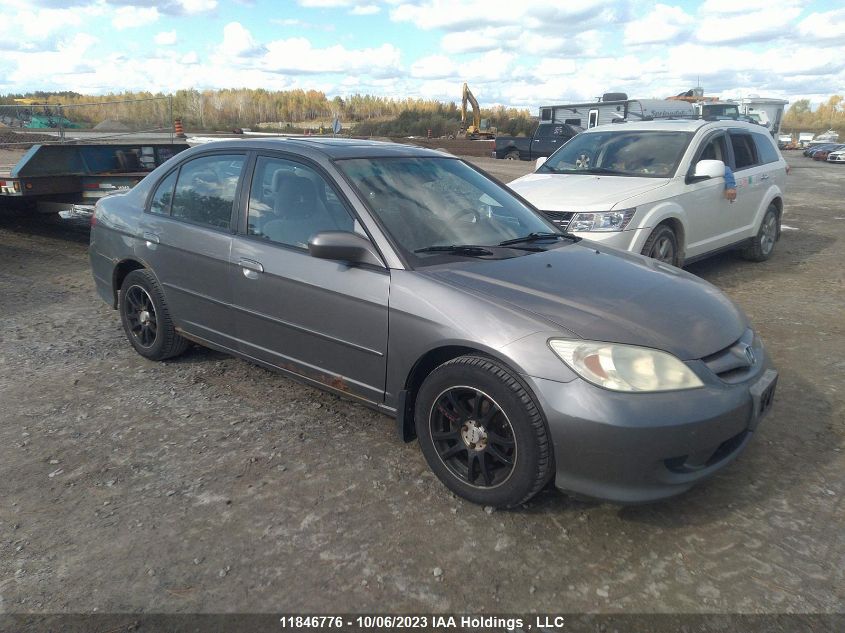 2005 Honda Civic VIN: 2HGES168X5H003365 Lot: 11846776