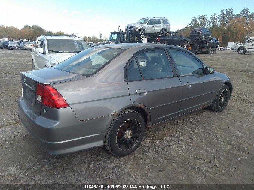 2005 Honda Civic VIN: 2HGES168X5H003365 Lot: 11846776