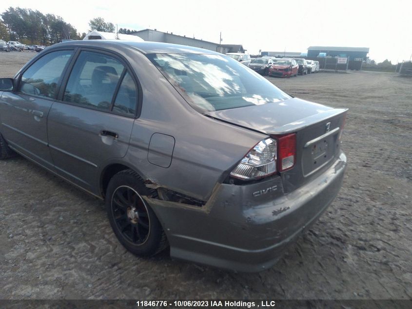 2005 Honda Civic VIN: 2HGES168X5H003365 Lot: 11846776