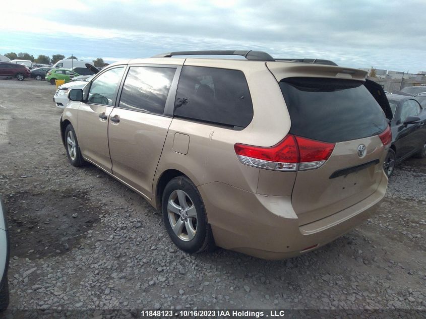 2012 Toyota Sienna Ce VIN: 5TDZK3DC8CS232080 Lot: 11848123