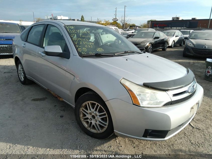 2009 Ford Focus Se VIN: 1FAHP35N69W239184 Lot: 11848169